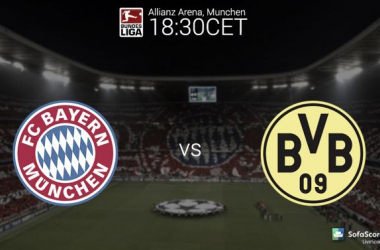 Bayern Munich - Borussia Dortmund Text Commentary and Score of 2014 Bundesliga Results