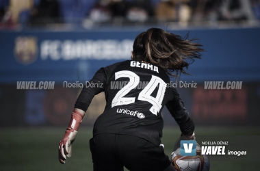Gemma Font en el Johan Cruyff, Primera Iberdrola 2021-2022| Foto: Noelia Déniz-VAVEL