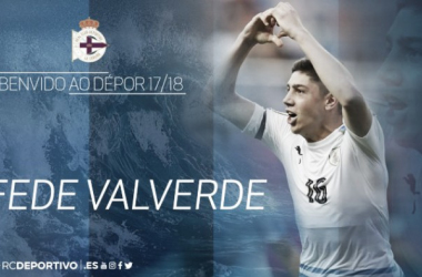 Federico Valverde ya es oficialmente el primer fichaje del Dépor de cara a la próxima campaña