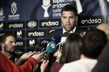 Felipe Reyes compareciendo ante los medios | Foto: ACB.com