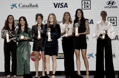 Alexia Putellas y Jenni Hermoso triunfan en la gala del Fútbol Femenino Europeo