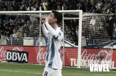 El Málaga CF acaba la jornada 23 mirando hacia arriba