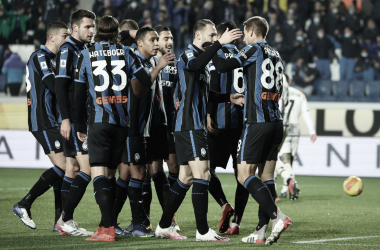 Los jugadores de Atalanta celebran un tanto | Imagen: @Atalanta_BC