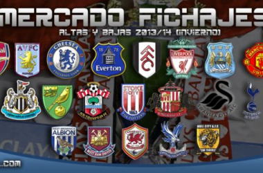 Altas y bajas en Premier League 2013/14 (mercado invernal)