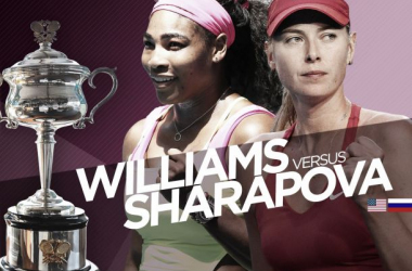 Resultado Serena Williams - Maria Sharapova en el Open de Australia 2015 (2-0)