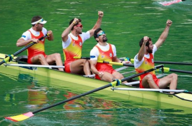 El cuatro sin timonel masculino español, a la lucha por las medallas en Lucerna