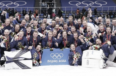Finlandia, campeones olímpicos de hockey