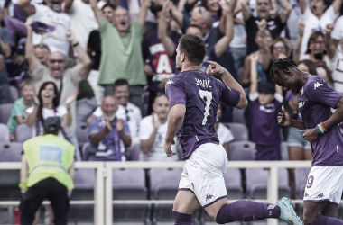 Sérvio Jovic marcou em sua estreia oficial (Foto Divulgação/ACF Fiorentina)
