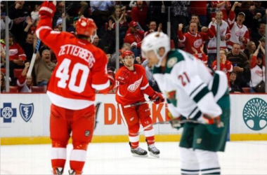 Detroit Red Wings Defeat Minnesota Wild In Shootout, 5-4