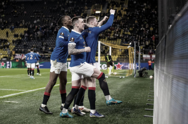 Rangers marca quatro e abre larga vantagem sobre Borussia Dortmund na Europa League
