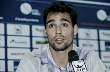 Fabio Fognini: &quot;Era mi primer partido en tierra batida este año&quot;