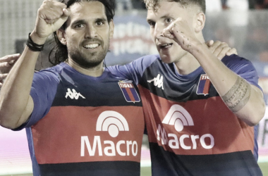 Magnín y Colidio, los rostros del gol. Foto: @catigreoficial.