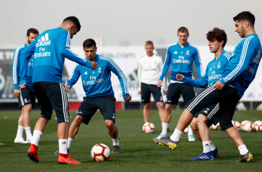 Último entrenamiento previo al Valencia CF - Real Madrid CF