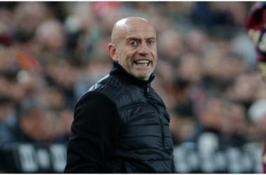 Julián Calero en el derbi Valenciano / Foto: EFE