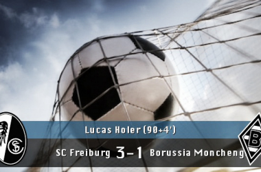 Friburgo corta las esperanza del Borussia Mönchengladbach del alcanzar al líder de la Bundesliga.