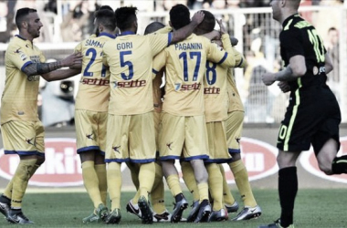 Frosinone, battuto 3-2 un Verona tutto cuore