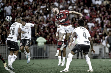Gol de Léo Pereira contra o Corinthians (Foto: Divulgação/Flamengo)
