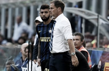 Após derrota para a Roma, De Boer diz que Gabriel Barbosa ainda está sem ritmo de jogo