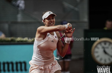 Garbiñe Muguruza: &quot;Estoy contenta de haber pasado y estar en tercera ronda&quot;