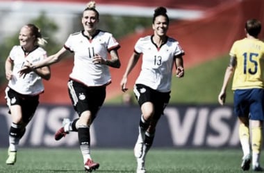 Germany 4-1 Sweden: Favourites through to last eight after comfortable victory over Swedes