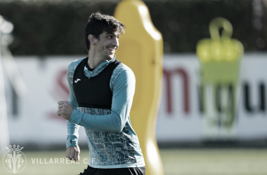 Gerard Moreno entrenando / Foto: Villarreal CF