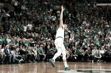 Momentazo de la NBA: Tatum cerca de Jabbar en puntos en post-temporada