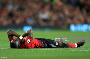 Manchester United's Eric Bailly stretchered off in pre-season friendly against Tottenham