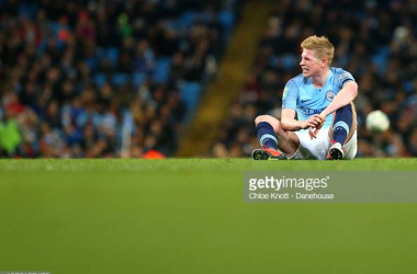 Kevin De Bruyne out for five to six weeks with knee ligament injury