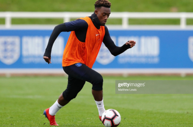 Jadon Sancho welcomed Callum Hudson-Odoi to the England squad in the best way possible 