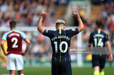 Burnley 0-1 Man City: City go top as Aguero equalises Henry's record