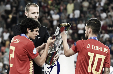 Jesús Vallejo y Dani Ceballos tiñen de blanco el Mejor XI del Europeo