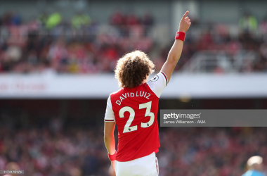 Emery hails David Luiz's dressing room&nbsp;impact after first Arsenal goal