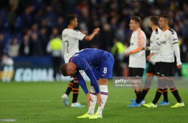 Chelsea 0-1 Valencia: Barkley skies penalty as Lampard falls to defeat 