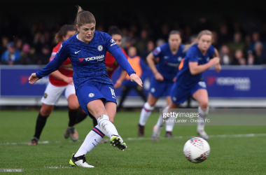 Chelsea Women 1-0 Manchester United Women: Mjelde puts Blues back in top spot