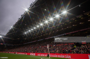 MANCHESTER, ENGLAND - FEBRUARY 12: General View during the Premier League match between Manchester United and Southampton at Old Trafford on February 12, 2022 in Manchester, United Kingdom. (Photo by Ash Donelon/Manchester United via Getty Images)