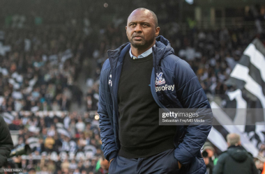 Patrick Vieira claims his players need to 'bounce back' from tough defeats quicker after Crystal Palace lost away at Newcastle