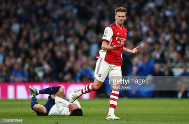 <span style="color: rgb(8, 8, 8); font-family: Lato, sans-serif; font-size: 14px; font-style: normal; text-align: start; background-color: rgb(255, 255, 255);">Rob Holding of Arsenal is shown a 2nd yellow card for a challenge on Son Heung-min of Tottenham Hotspur during the Premier League match between Tottenham Hotspur and Arsenal at Tottenham Hotspur Stadium on May 12, 2022 in London, United Kingdom. (Photo by Marc Atkins/Getty Images)</span>