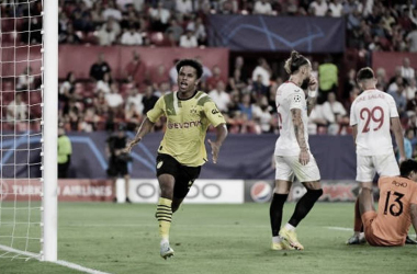 Celebración del Dortmund tras un gol. Foto: Getty Images