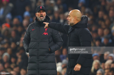 Jurgen Klopp and Pep Guardiola (Photo: Chris Brunskill/Fantasista via GETTY Images)