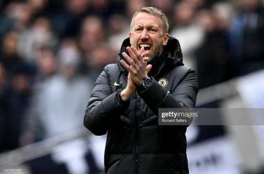 Graham Potter spoke at his pre-match press conference on Friday afternoon (Photo by Richard Sellers/Getty Images)