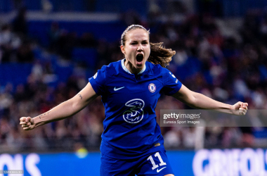 Emma Hayes is 'satisfied' after Blues take the lead against Lyon in the first leg of the Champions League quarter finals
