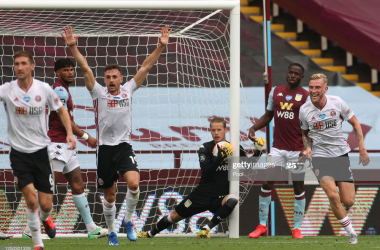 Aston Villa 0-0 Sheffield United: Refereeing disasterclass steals the show on the Premier League's return