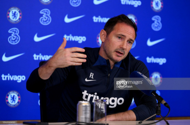 Frank Lampard spoke to the media on Monday morning (Photo by Darren Walsh/Chelsea FC via Getty Images)
