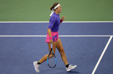 US Open: Victoria Azarenka rallies past Karolina Muchova