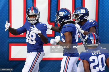 Giants hold off Football Team for first victory of season