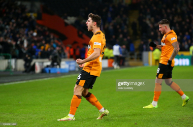 <div>HULL, ENGLAND - JANUARY 08: Ryan Longman of Hull City celebrates after scoring their sides second goal during the Emirates FA Cup Third Round match between Hull City and Everton at MKM Stadium on January 08, 2022 in Hull, England. (Photo by Alex Livesey/Getty Images)</div>