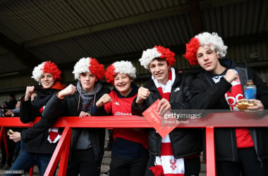 Kidderminster Harriers fans will hope to act as the twelfth man for the visit of Leamington. (Photo by Shaun Botterill/Getty Images)