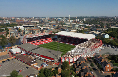 The City Ground - where Nottingham Forest won their first home Premier League game for 23 years. Photo by Michael Regan - Getty Images