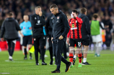 O'Neil found it "hard to see the positives" after the defeat .(Photo by Robin Jones- AFC Bournemouth/AFC Bournemouth via Getty Images)