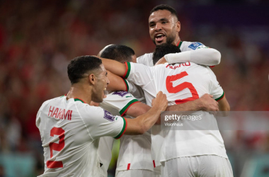 <span style="color: rgb(8, 8, 8); font-family: Lato, sans-serif; font-size: 14px; font-style: normal; text-align: start; background-color: rgb(255, 255, 255);">Morocco celebrate a historic win over Belgium - Photo by Visionhaus/Getty Images</span>